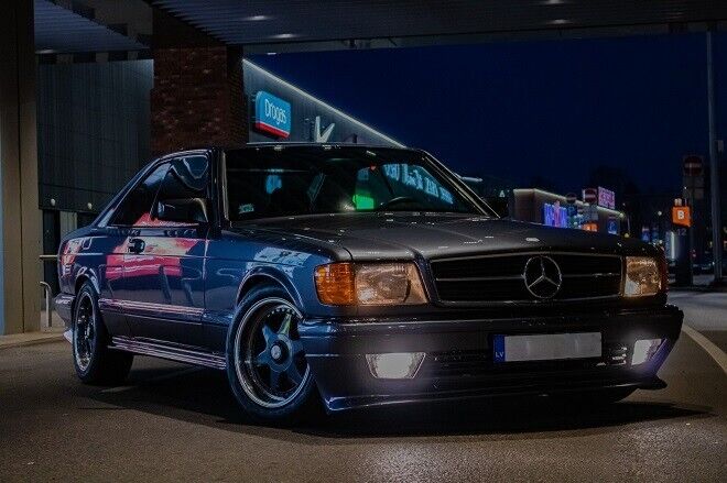 Split Kit Front Rear Lip Side Skirts (Fits W126 C126 SEC Face lift AMG Coupe)
