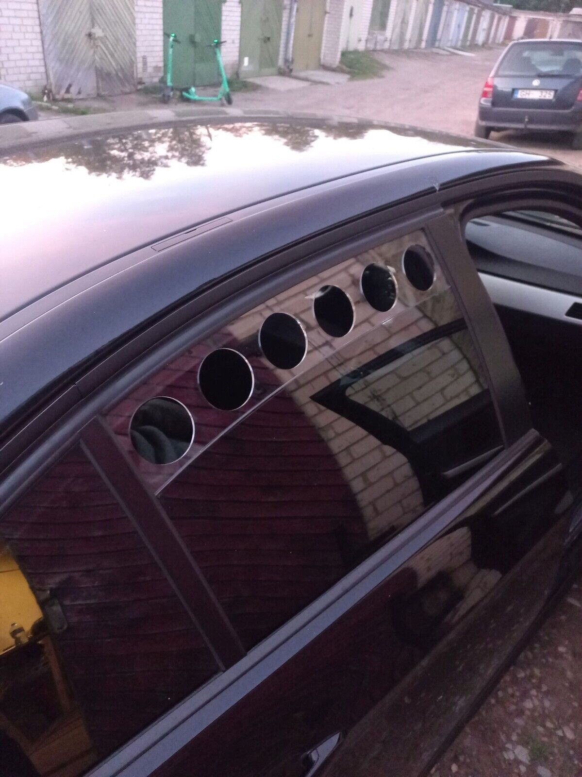 Clear Rear Window Vent Set Rally Drift Stance Visor Set (Fits BMW E90 Sedan)