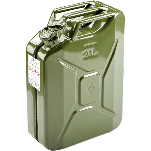 Green Valpro European 2023 Steel Jerry Can 20L / 5.25 gal. GJC20R
