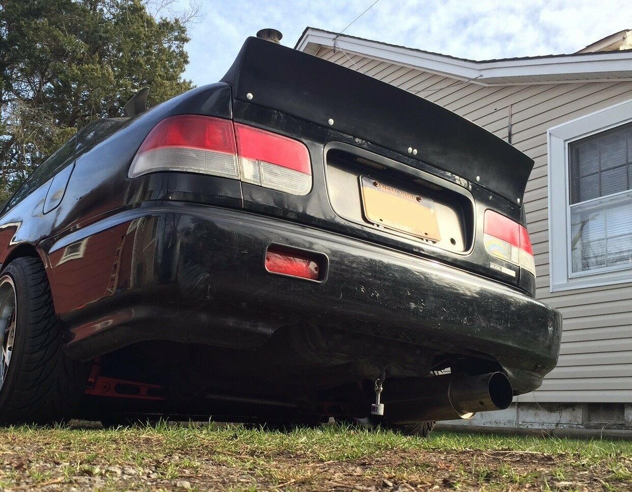Rear JDM Boot Trunk Ducktail Spoiler Wing Lip (Fits Honda Civic MK6 Sedan)