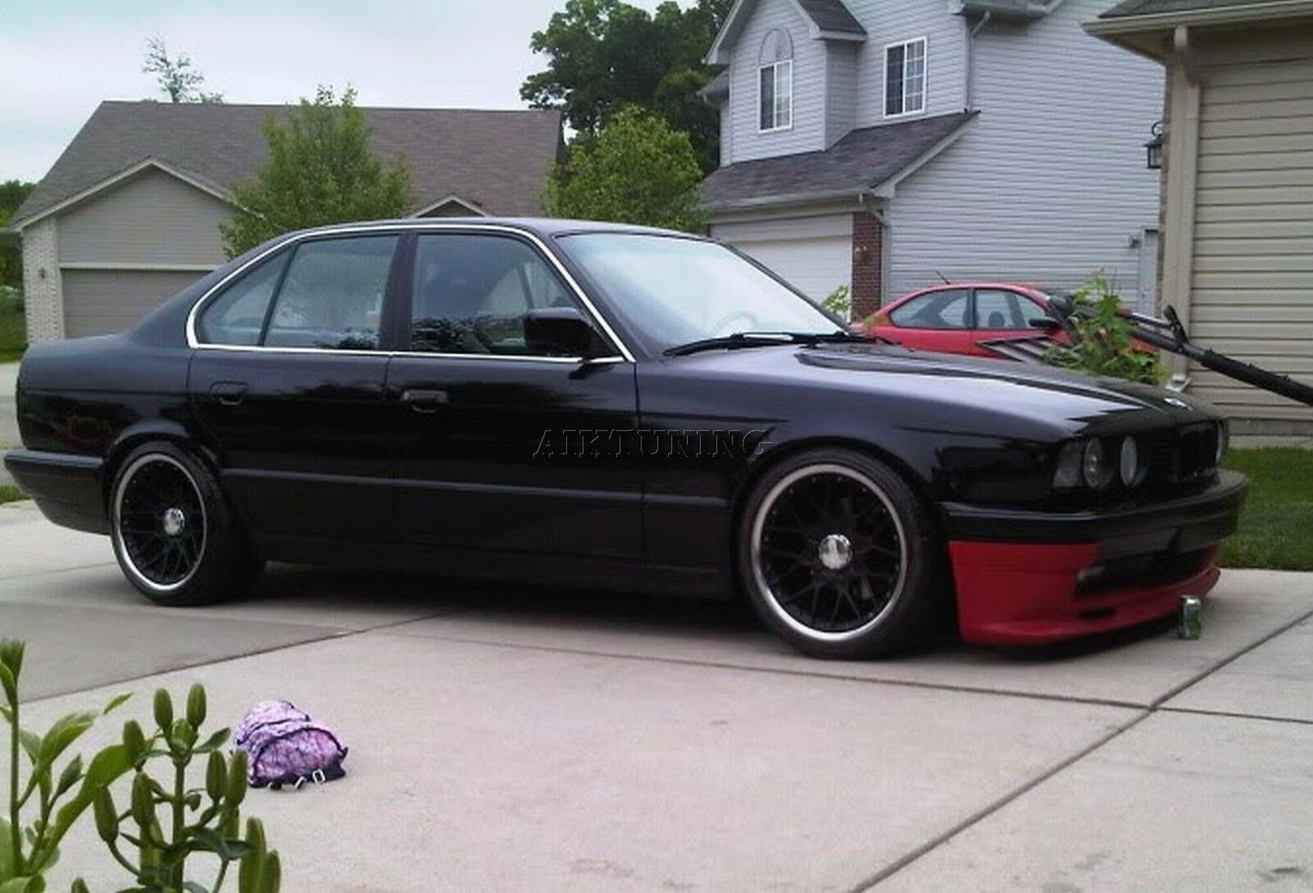 Front Bumper Spoiler Addon Lip Valance Splitter (Fits BMW E34 Zender)