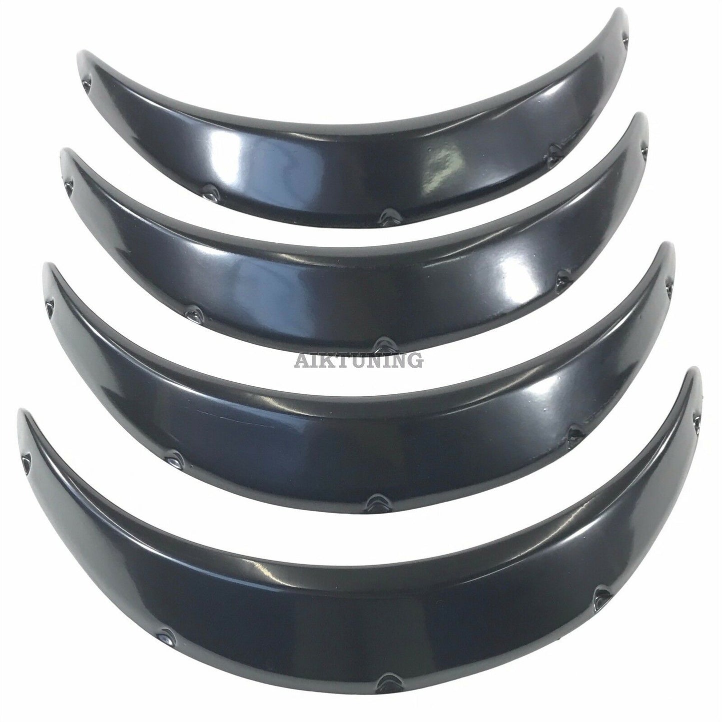 55mm Wide Universal Fender Flares Wheel Arch Extension Arches Trims JDM Set GGS