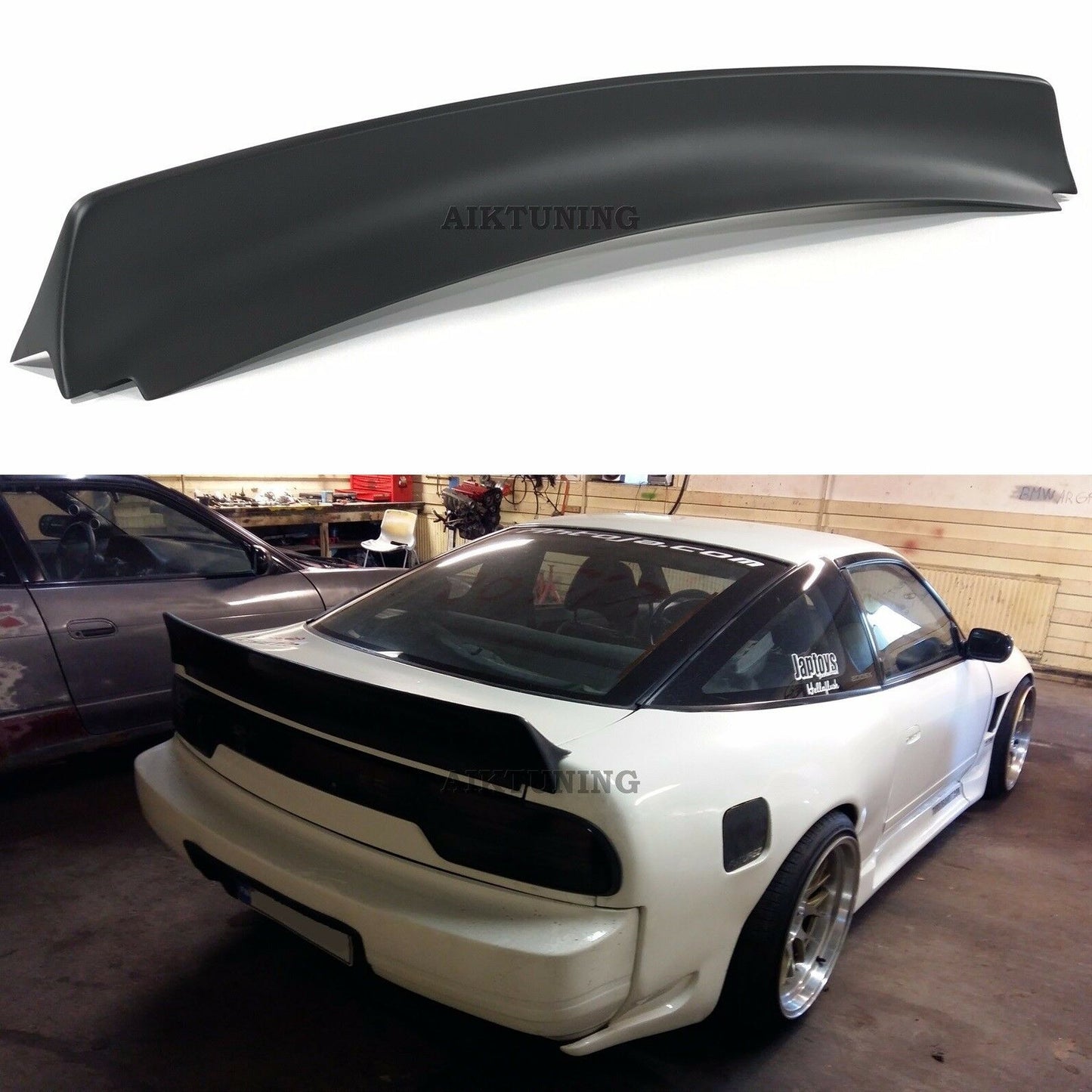 Rear JDM Boot Trunk Ducktail Spoiler Wing Lip (Fits Nissan S13 200SX Hatchback)