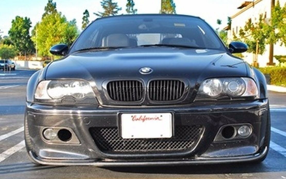 HM Front Splitter Addon Valance Lip Spoiler (Fits BMW E46 M3 Bumper)