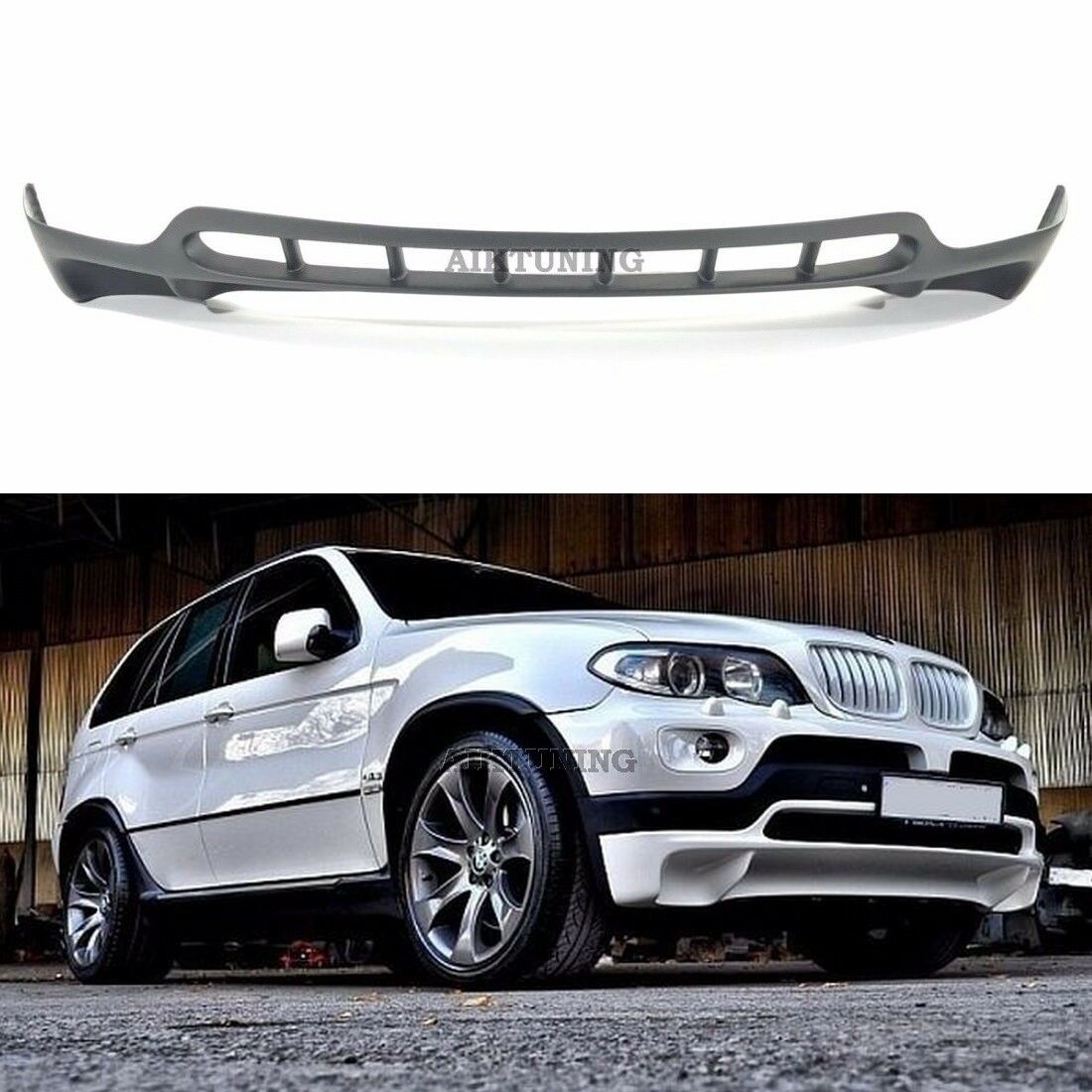 Front Bumper Spoiler Tuning Lip Addon Valance (Fits BMW E53 X5 2000-2006)