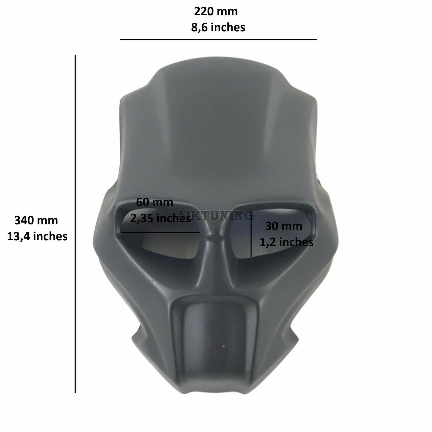 Custom Moto Motorcycle Headlight Fairing Lamp Mask Naked Bike Streetfighter Nr1