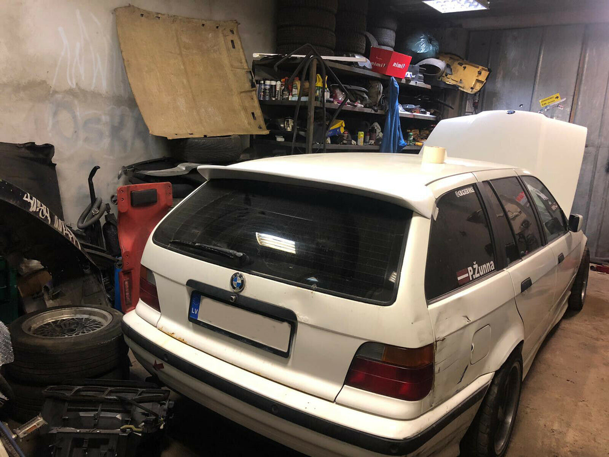Rear JDM Boot Trunk Ducktail Drift Spoiler Wing Lid Lip Fits BMW