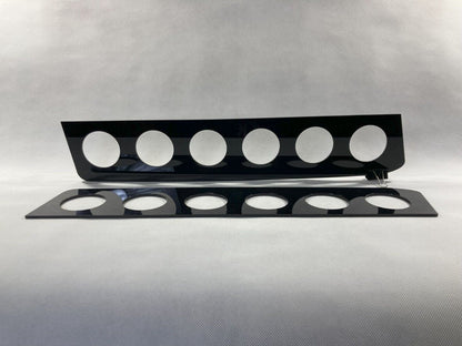 Black Rear Window Vent Set Rally Drift Stance Visor Set (Fits BMW E90 Sedan)