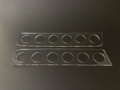 Clear Rear Window Vent Set Rally Drift Stance Visor Set (Fits BMW E90 Sedan)