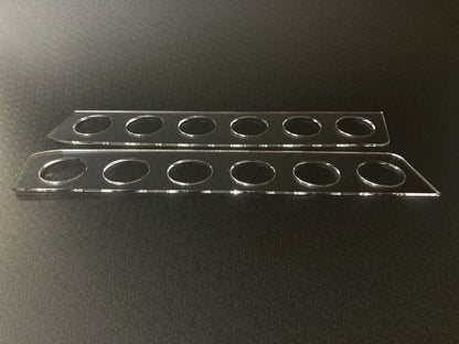 Clear Rear Window Vent Set Rally Drift Stance Visor Set (Fits BMW E90 Sedan)