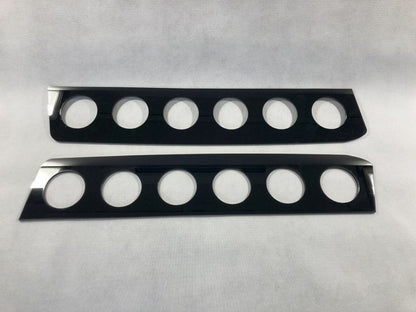 Black Rear Window Vent Set Rally Drift Stance Visor Set (Fits BMW E90 Sedan)