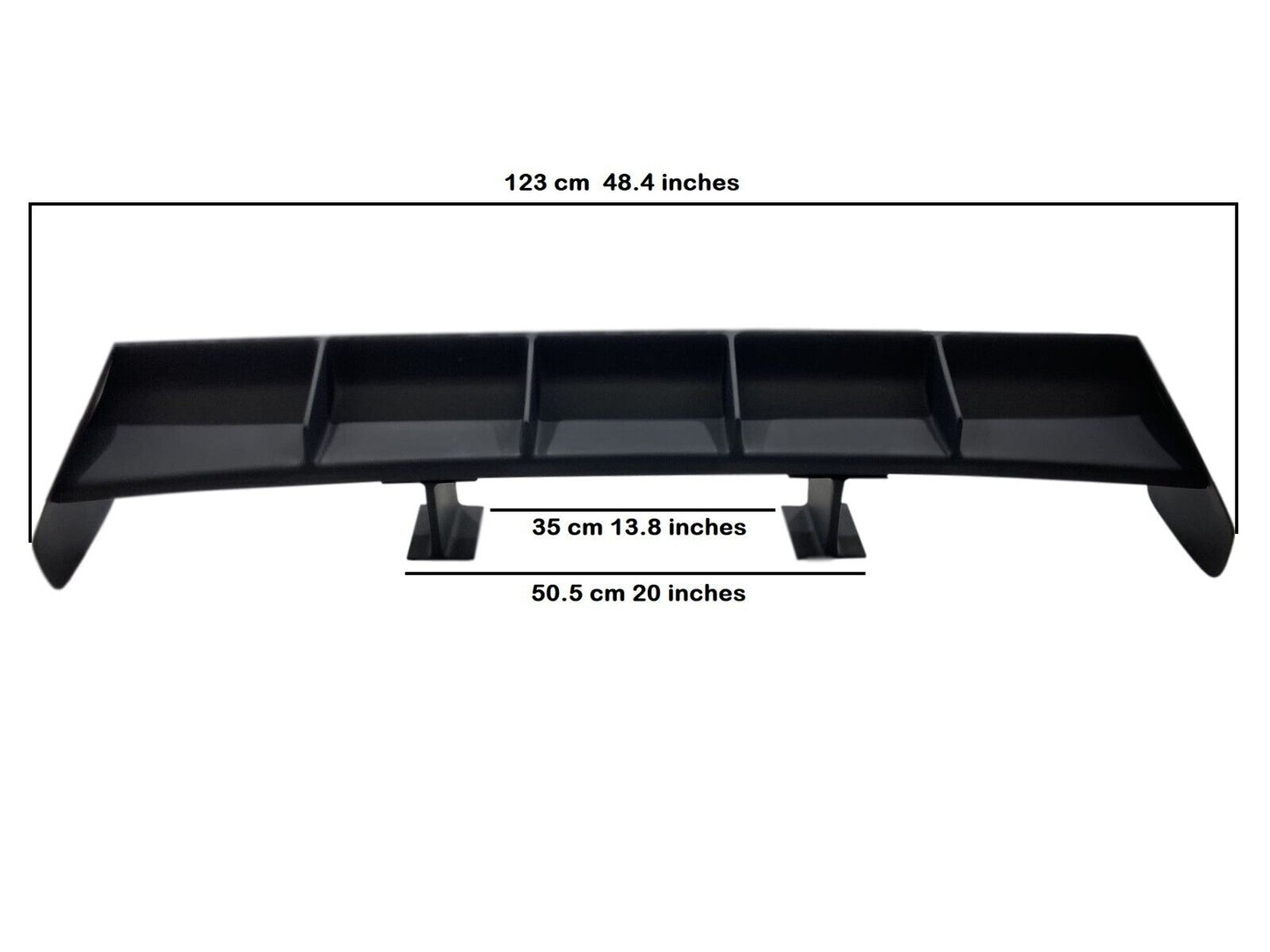 Universal Trunk Spoiler Wing Flap Rally Style Vortex Generator Wing
