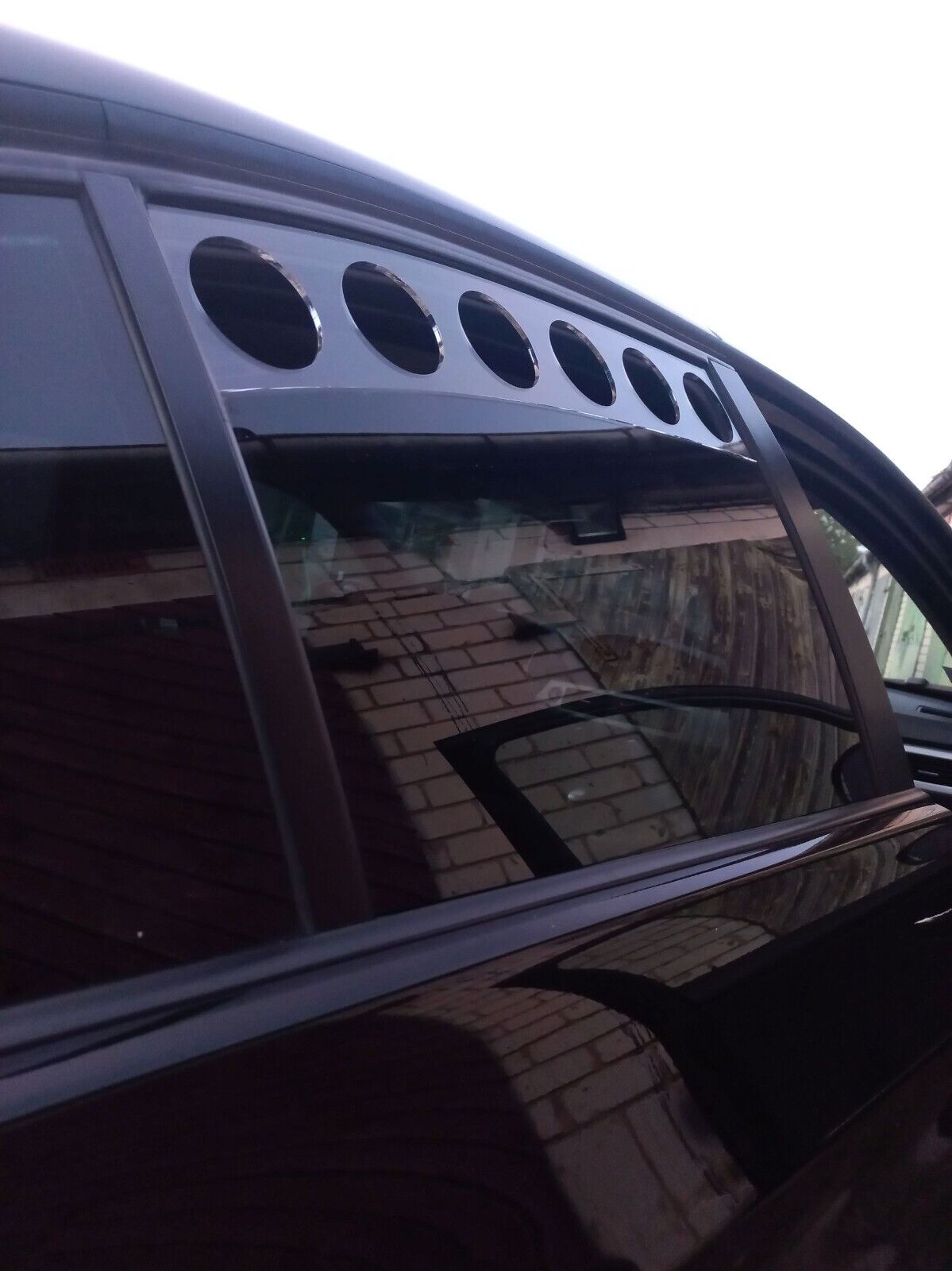 Clear Rear Window Vent Set Rally Drift Stance Visor Set (Fits BMW E90 Sedan)
