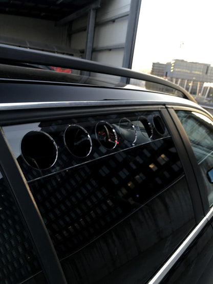 Clear Rear Window Vent Set Rally Drift Stance Visor Set (Fits BMW E46 Touring Wagon)