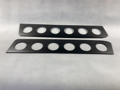 Black Rear Window Vent Set Rally Drift Stance Visor Set (Fits BMW E90 Sedan)