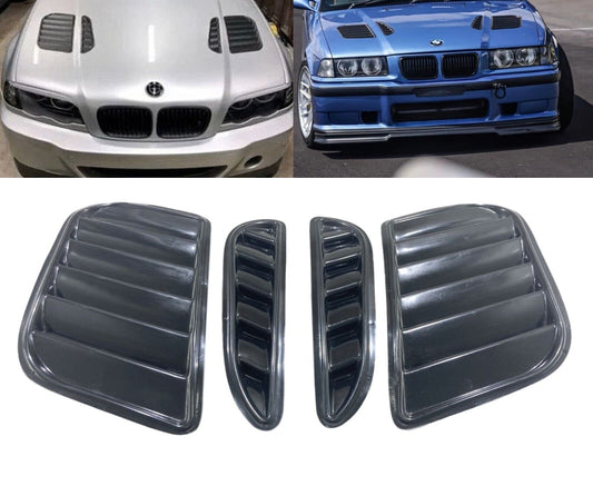 Air Intake Airscoop Cover Ventilation Turbo Vent (Fits BMW E36 E39 E46 GTR)