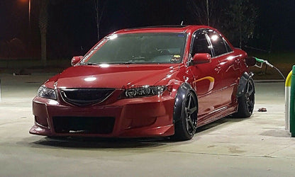 75mm Wide Universal Fender Flares Wheel Arch Extension Arches Trims JDM Set RUL