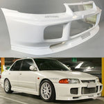 Front Bumper Spoiler Add On Valance Kit With Lip (Fits Mitsubishi Evolution 3)