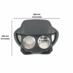 Custom Moto Motorcycle Headlight Fairing Lamp Mask Naked Bike Streetfighter Nr3