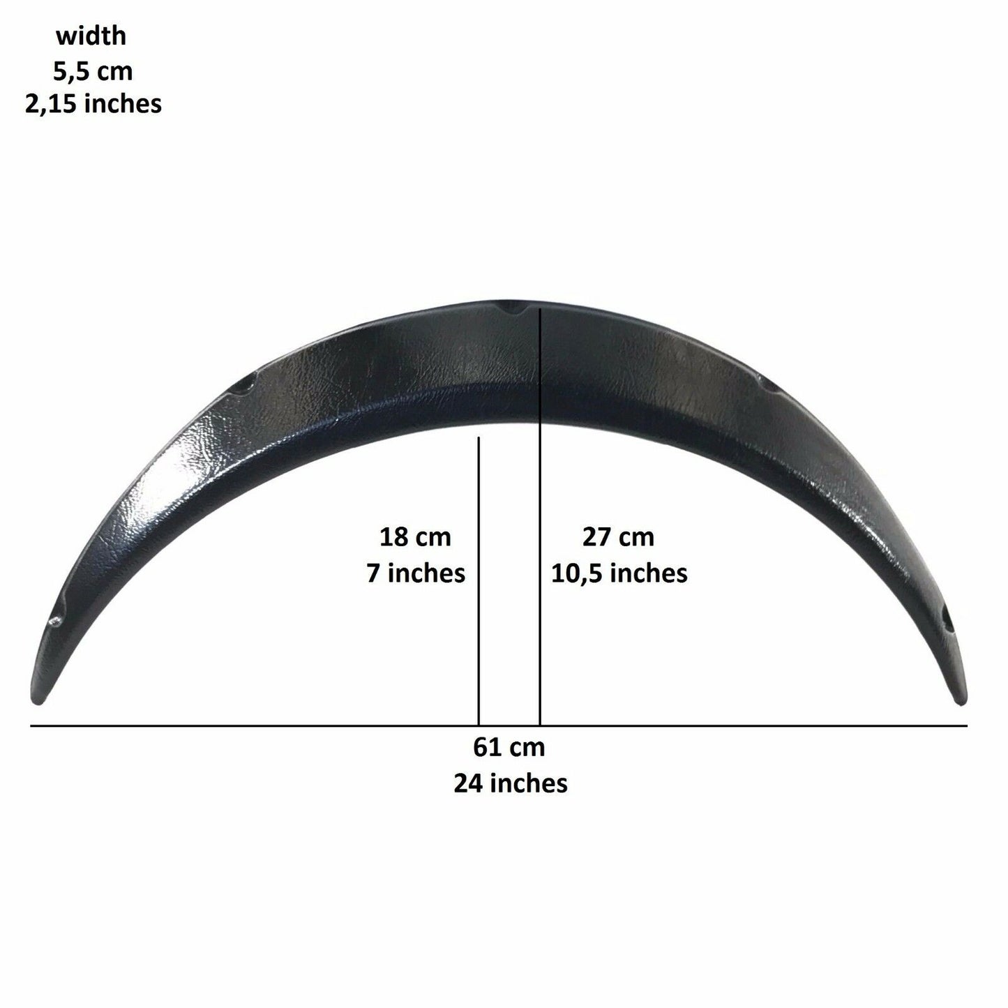 55mm Wide Universal Fender Flares Wheel Arch Extension Arches Trims JDM Set GRS