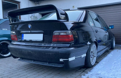 Rear Bumper Spats Splitter Spoiler Apron Set (Fits BMW E36 M3 Bumper)