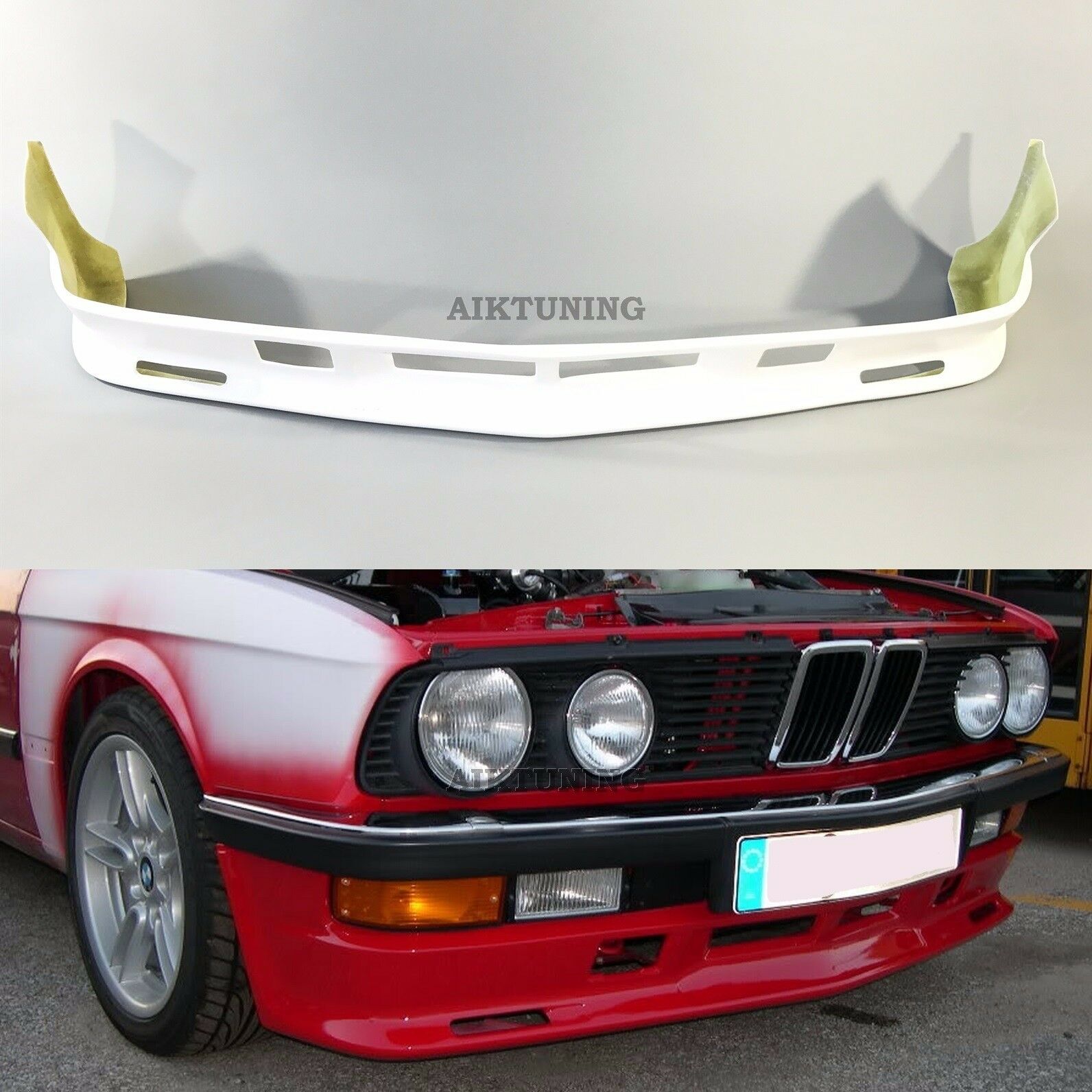 Front Bumper Spoiler Tuning Apron Valance Lip Addon (Fits BMW E28 Pfeb ...
