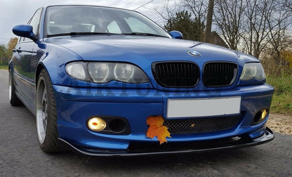 HM Front Splitter Addon Valance Lip Spoiler (Fits BMW E46 M Sport Bumper)