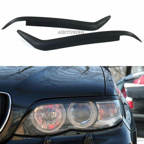 Eyebrow Set Lamp Spoiler Kit Eye Lid Spoilers (Fits BMW X5 E53 Facelift)