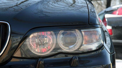 Eyebrow Set Lamp Spoiler Kit Eye Lid Spoilers (Fits BMW X5 E53 Facelift)
