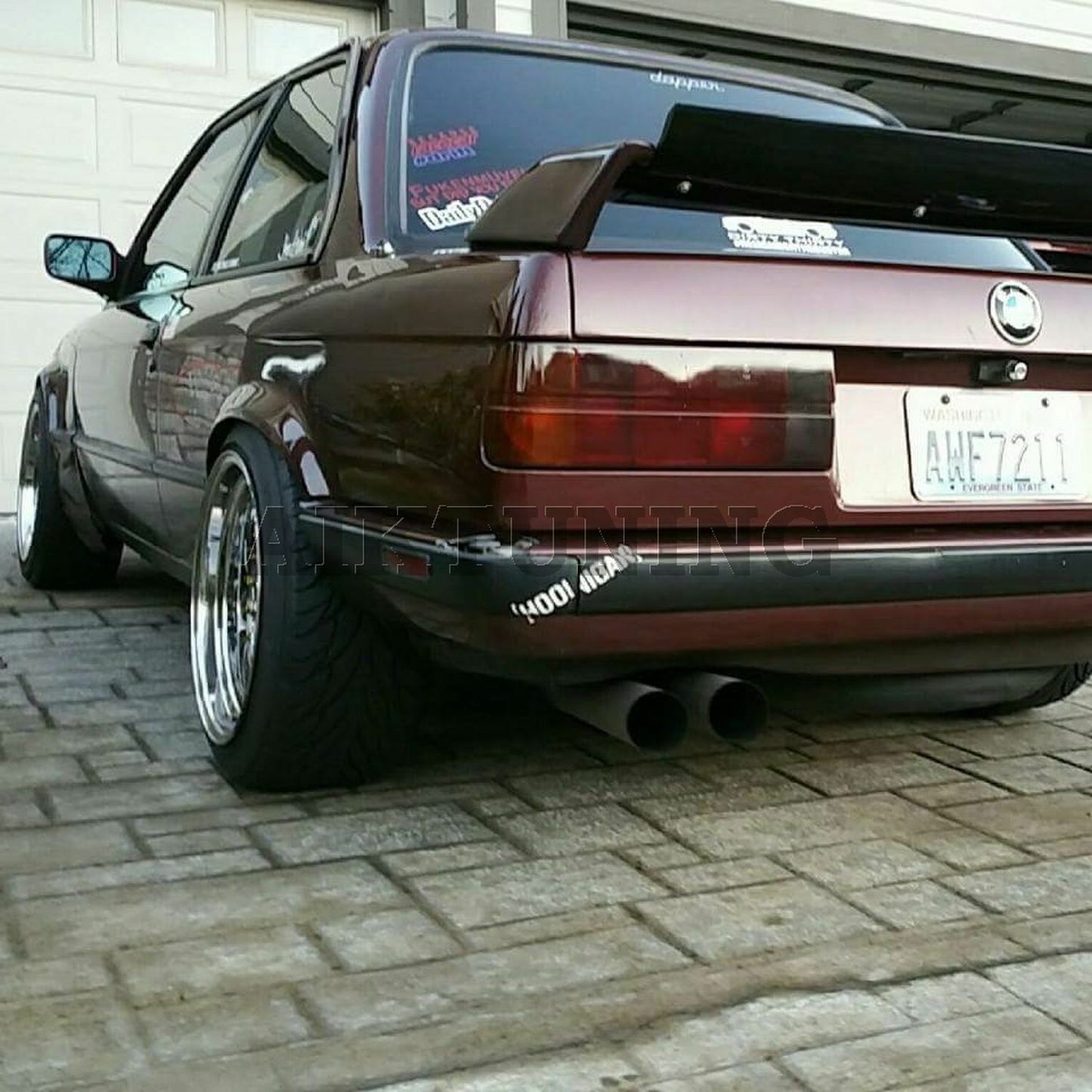 Universal Trunk Spoiler Wing Flap Lid Lip Guerney Flap E30EVO Style