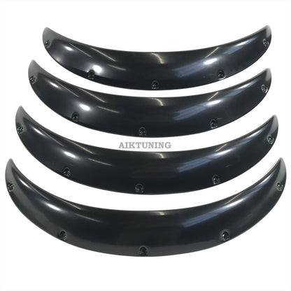 65mm Wide Universal Fender Flares Wheel Arch Extension Arches Trims JDM Set RUSS