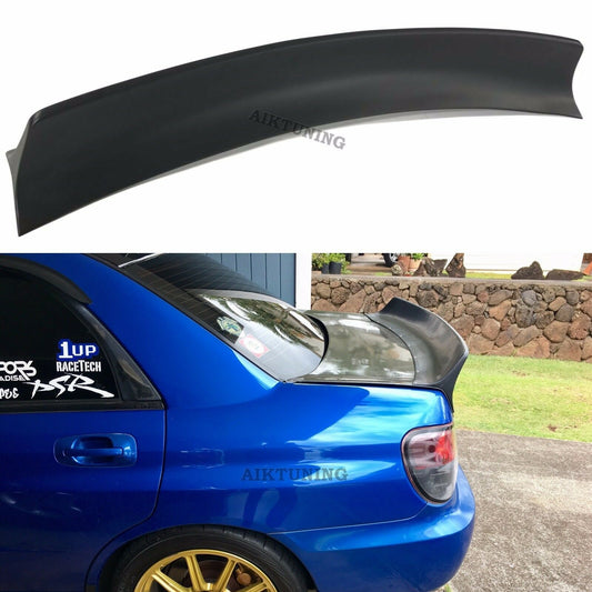 Rear JDM Boot Trunk Ducktail Spoiler Wing Lid Lip (Fits Subaru Impreza 02-07)