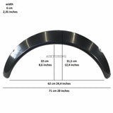 60mm Wide Universal Fender Flares Wheel Arch Extension Arches Trims JDM Set GS