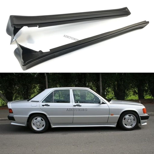 Side Skirts Aprons Trims Addon Set Panels (Fits Mercedes Benz W201 190 AMG)