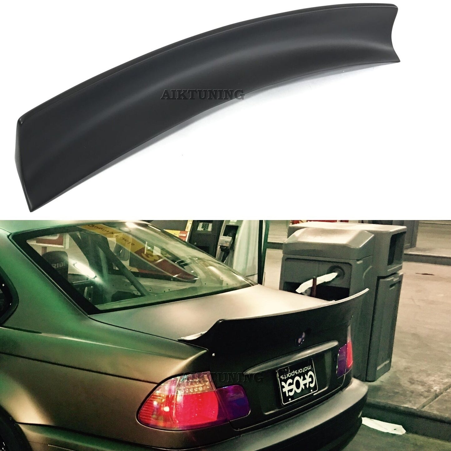 Rear JDM Boot Trunk Ducktail Spoiler Wing Lid Lip (Fits BMW E46 Saloon, Sedan)
