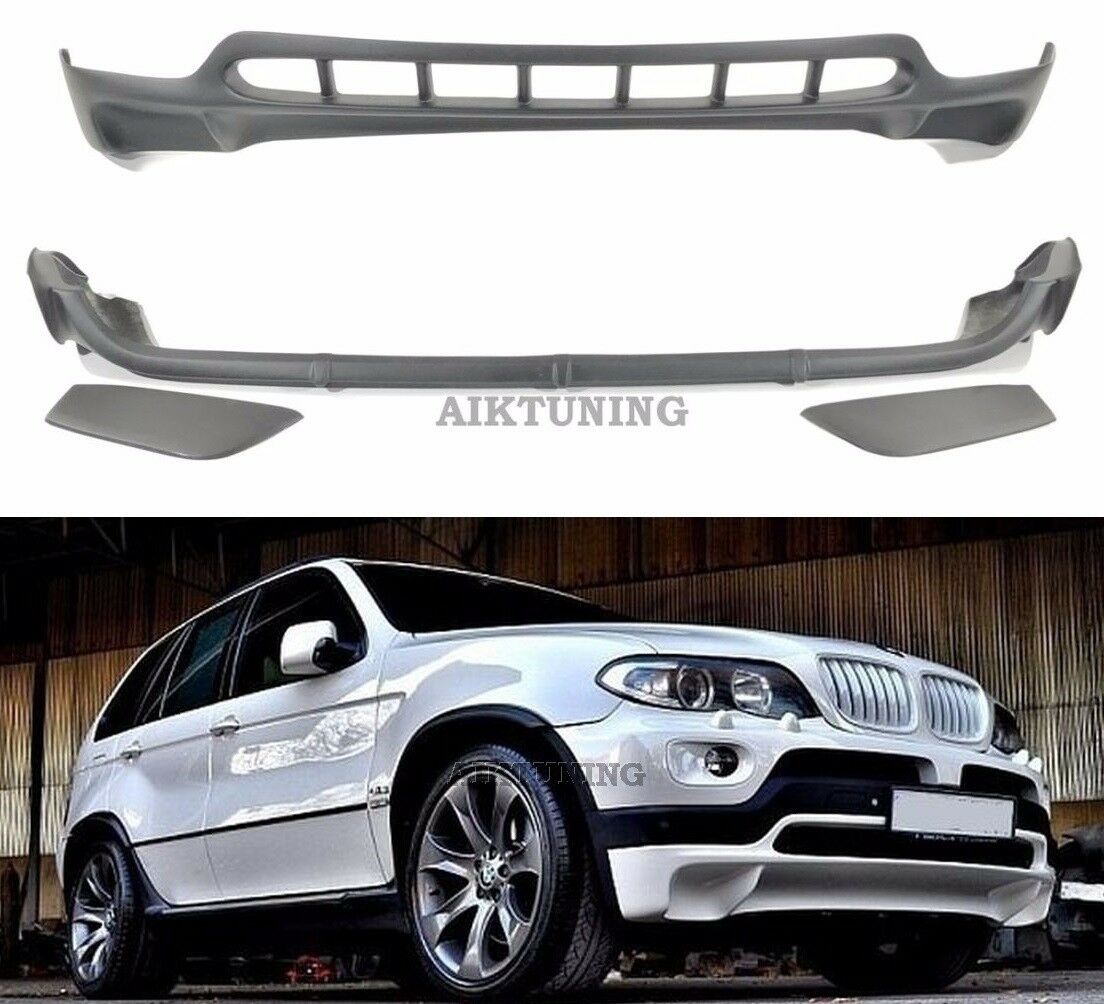 Front & Rear Bumper Spoiler Tuning Lip Addon Valance (Fits BMW E53 X5 2000-2006)
