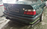 Rear Bumper Spats Splitter Lip Spoiler Apron Set (Fits BMW E36 Standard Bumper)