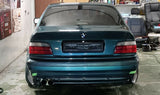 Rear Bumper Spats Splitter Lip Spoiler Apron Set (Fits BMW E36 Standard Bumper)