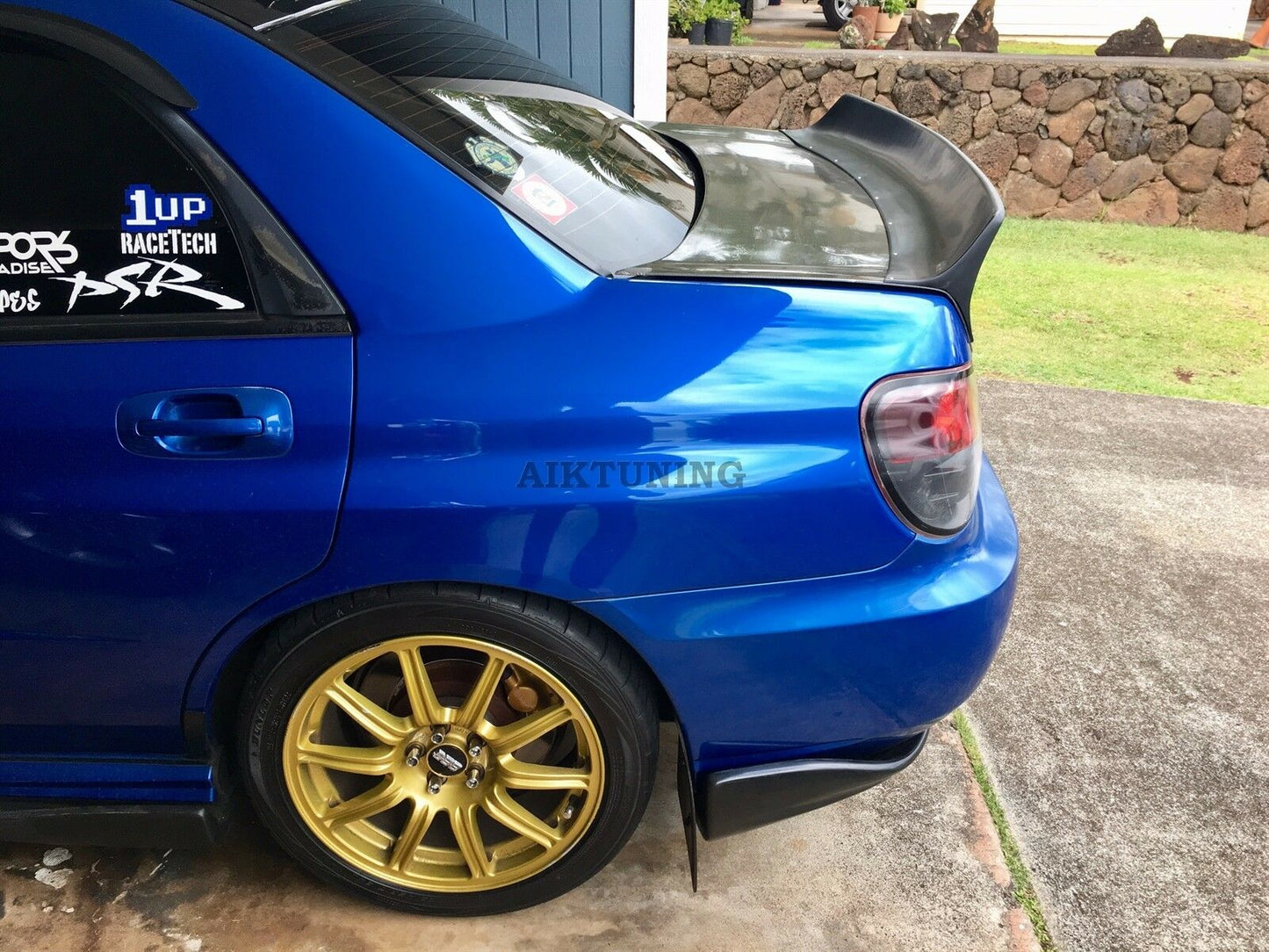 Rear JDM Boot Trunk Ducktail Spoiler Wing Lid Lip (Fits Subaru Impreza 02-07)