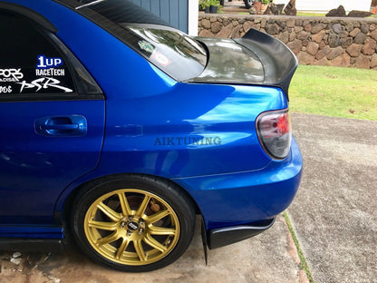 Rear JDM Boot Trunk Ducktail Spoiler Wing Lid Lip (Fits Subaru Impreza 02-07)