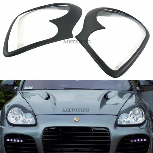 MG Eyebrow Set Lamp Spoiler Kit Eye Lid Spoilers (Fits Porsche Cayenne 955)