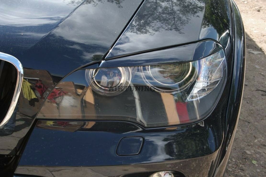 Eyebrow Set Lamp Spoiler Kit Eye Lid Spoilers (Fits BMW X5 E70)