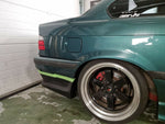 Rear Bumper Spats Splitter Lip Spoiler Apron Set (Fits BMW E36 Standard Bumper)