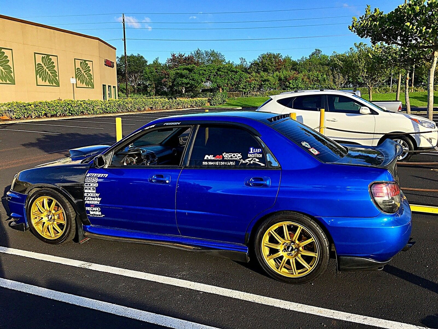 Rear JDM Boot Trunk Ducktail Spoiler Wing Lid Lip (Fits Subaru Impreza 02-07)