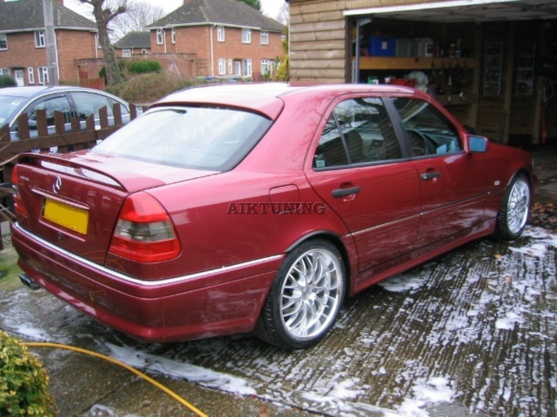 Rear Window Sun Guard Roof Extension Spoiler Cover (Fits Mercedes W202 C Class)