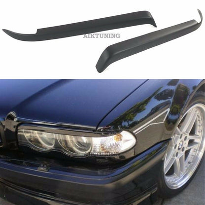 Eyebrow Set Lamp Spoiler Kit Eye Lid Spoilers (Fits BMW E38)