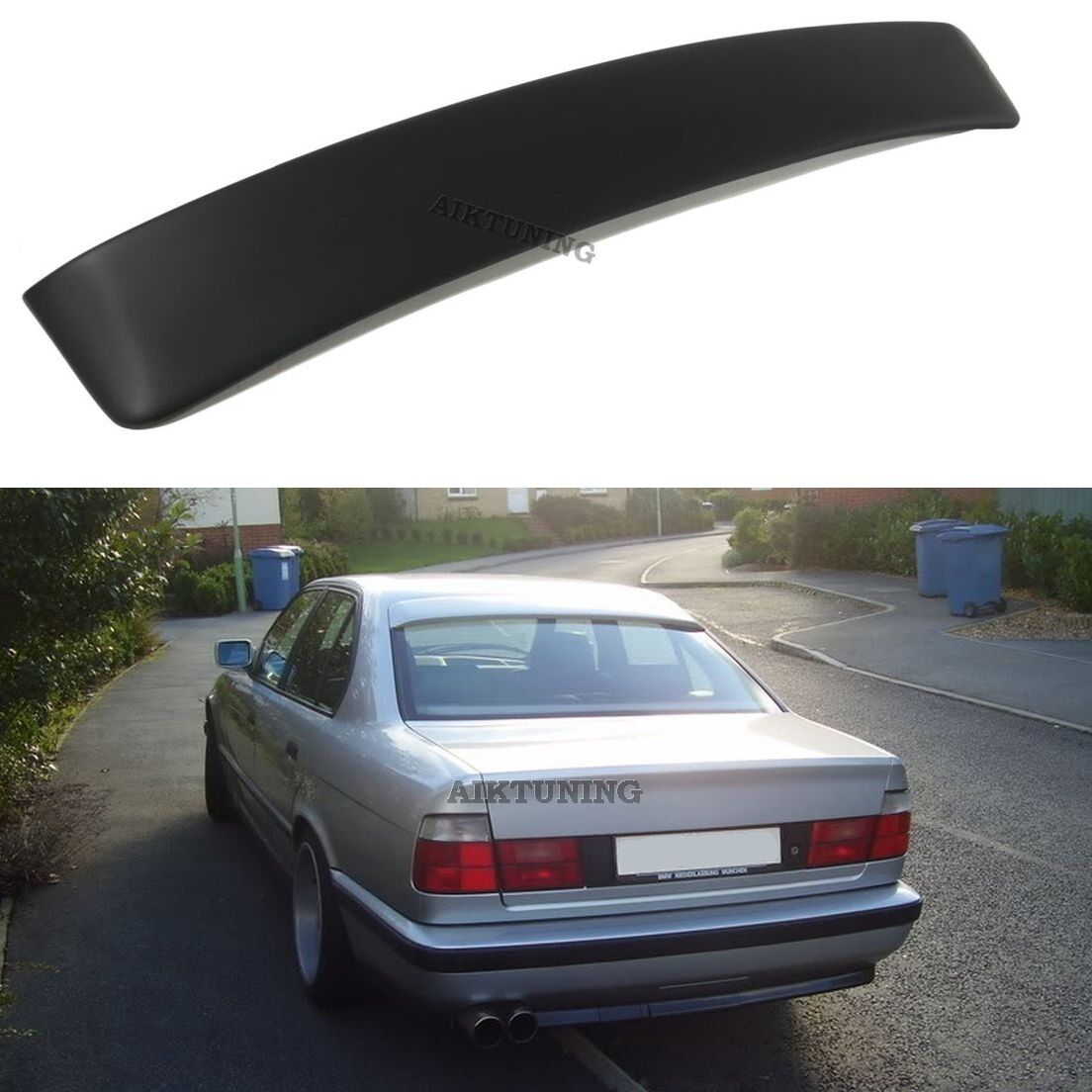 Rear Window Sun Guard Roof Extension Spoiler Cover (Fits BMW E34 Sedan)