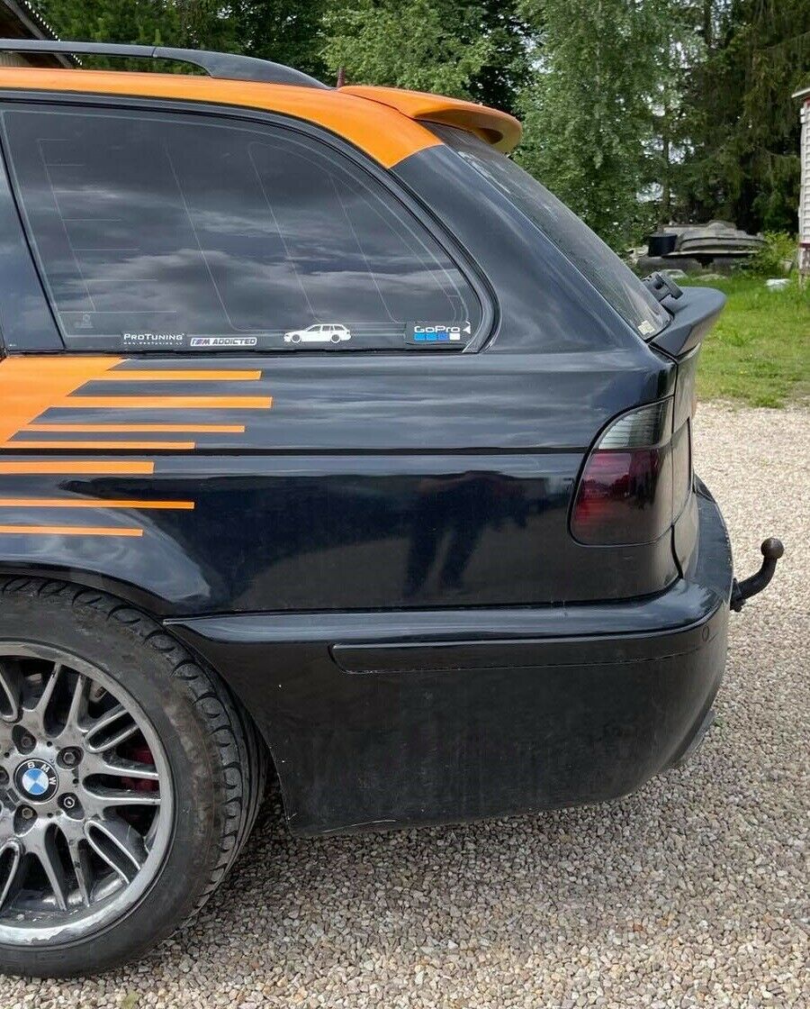 Rear Trunk Spoiler Tailgate Fin Lip Wing Ducktail (Fits BMW E39 Touring Wagon)