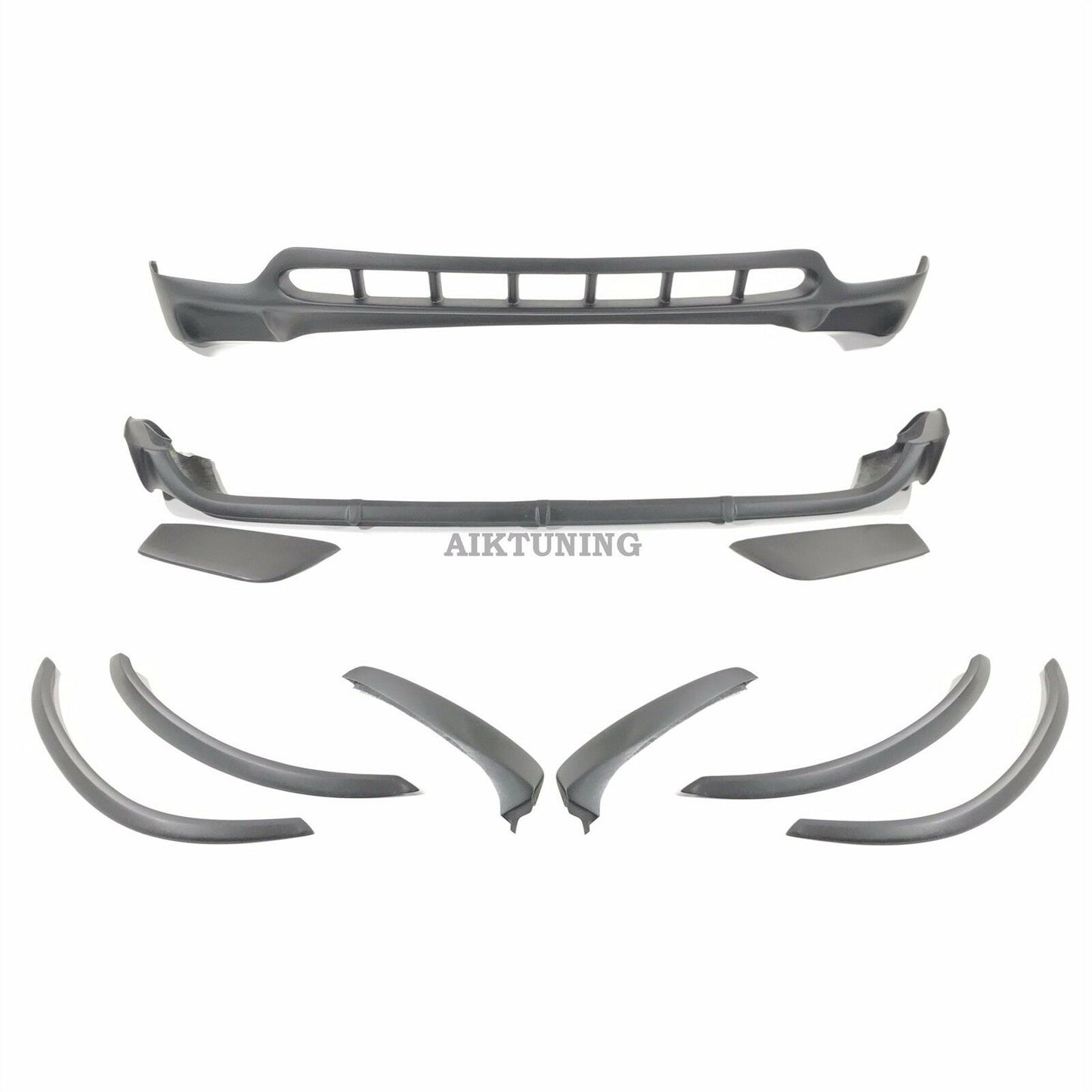 Arch & Front & Rear Bumper Spoiler Tuning Addon Set (Fits BMW E53 X5 2000-2006)