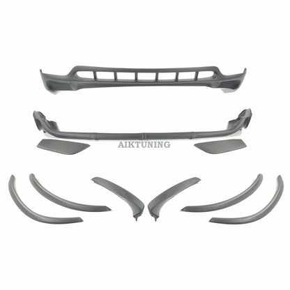 Arch & Front & Rear Bumper Spoiler Tuning Addon Set (Fits BMW E53 X5 2000-2006)